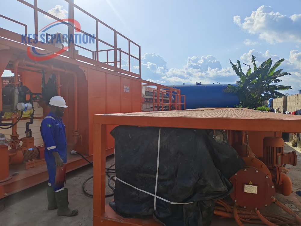 KES Separation Oil Sludge Unit working in Nigeria