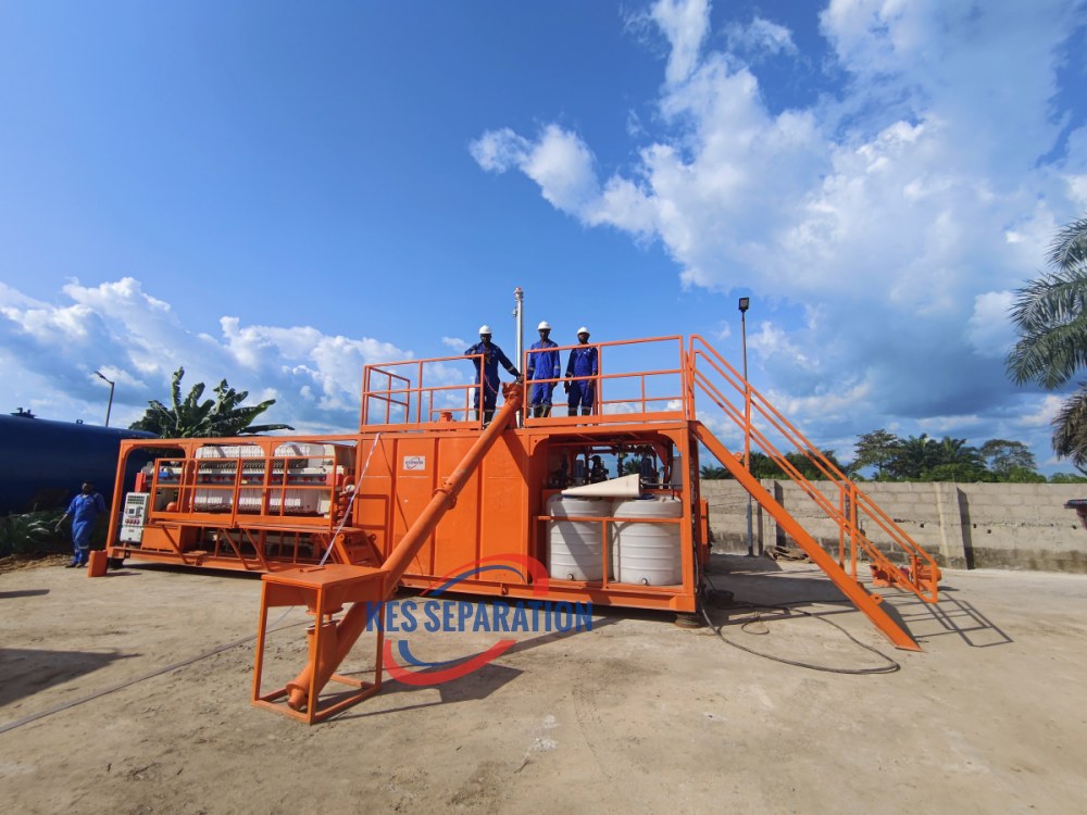 KES Separation Oil Sludge Unit working in Nigeria
