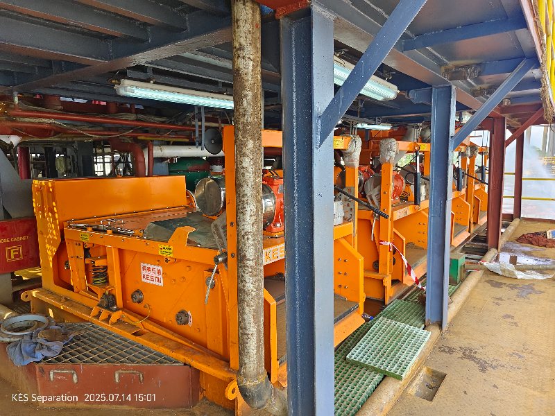 2-KESMI VAST Capacity Shale Shaker Working at Nigeria Swamp Rig