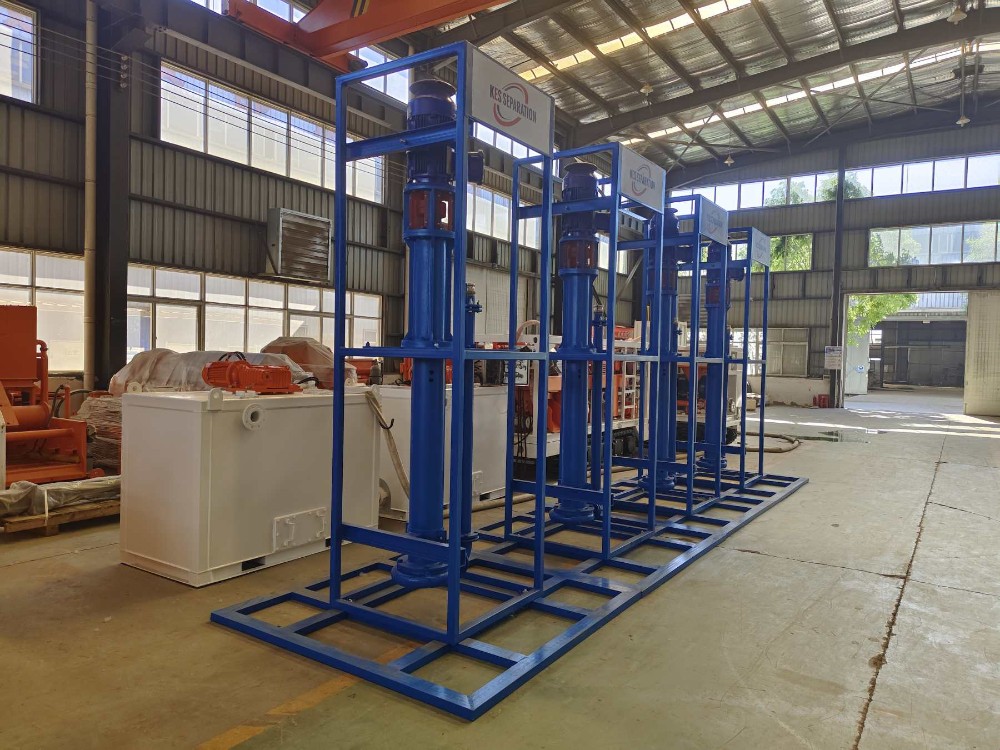 Pit pump working for WBM transfer