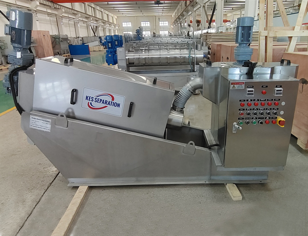Stacking screw sludge dewatering machine-KES Separation