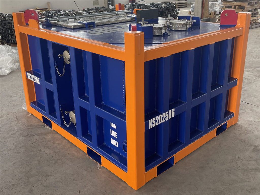 06-DNV Certified Vacuum Mud Skips and 20ft Offshore Containers Delivery for International Projects