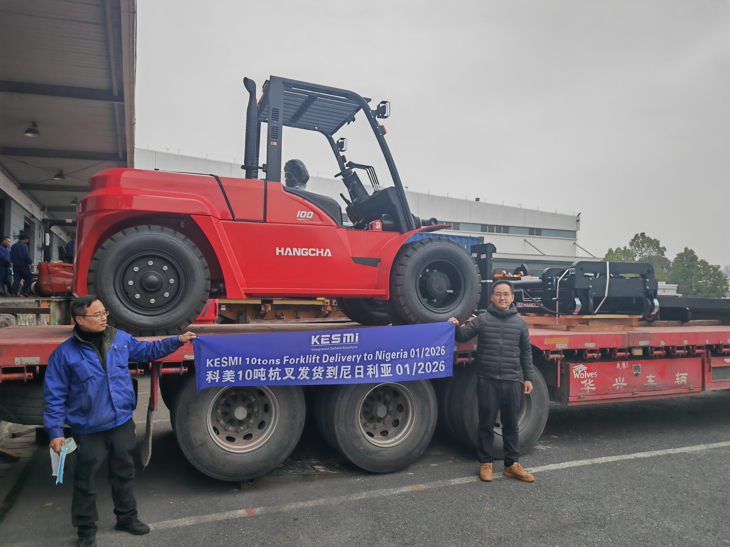 KESMI 10tons Forklift Dlivery to Nigeria 01